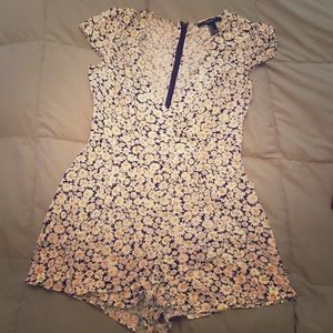 Floral print romper